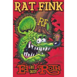 PLAQUE DECO : 40X60 CM RAT FINK HAT