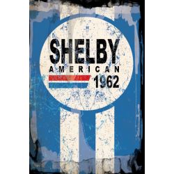 PLAQUE DECO : 40X60 CM SHELBY AMERICAN 1962 DIRTY