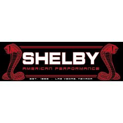 PLAQUE DECO : 75X24 CM SHELBY AMERICAN PERF 2 SNAKE RED