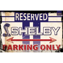 PLAQUE DECO : 40X60 CM SHELBY PARK RESERVED DIRTY