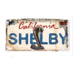 PLAQUE DECO : 60x30 CM LICENCE - CALIFORNIA SHELBY
