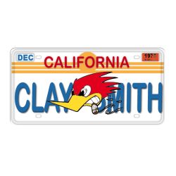 PLAQUE DECO : 60x30 CM LICENCE - CALIFORNIA CLAY SMITH CLEAN