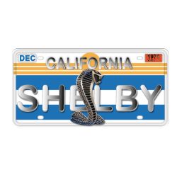 PLAQUE DECO : 60x30 CM LICENCE - CALIFORNIA SHELBY CLEAN 2