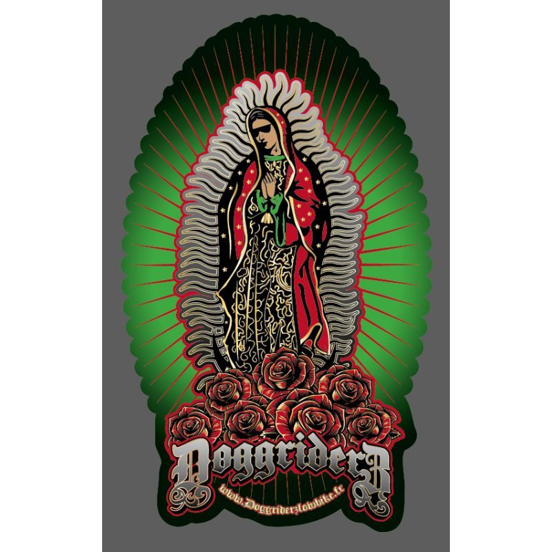 AUTOCOLLANT LOWRIDER : DOGGRIDERZ GUADALUPE