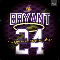 ENSEIGNE LUMINEUSE : 50X50 CM KOBE LEGEND NEVER DIE