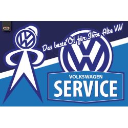 POSTER PAPIER GRAND FORMAT : 91,5X61cm VW ENSEIGNE SERVICE