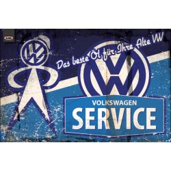 POSTER PAPIER GRAND FORMAT : 91,5X61cm VW ENSEIGNE SERVICE DIRTY