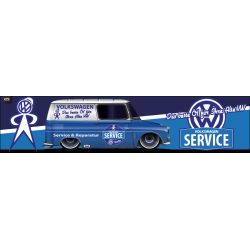 BACHE DECO : 180X40 : VOLKSWAGEN SERVICE VW FRIDOLIN