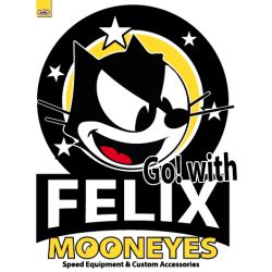 BACHE DECO : 100X80 CM : FELIX GO WITH X MOONEYES