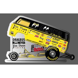 AUTOCOLLANT AUTO : VW DRAGBUS MOONEYES
