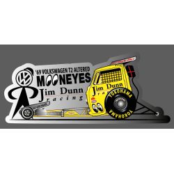 AUTOCOLLANT AUTO : VW '69 T2 ALTERED DRAGSTER MOONEYES