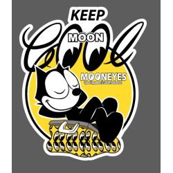 AUTOCOLLANT AUTO : MOONEYES FELIX KEEP COOL