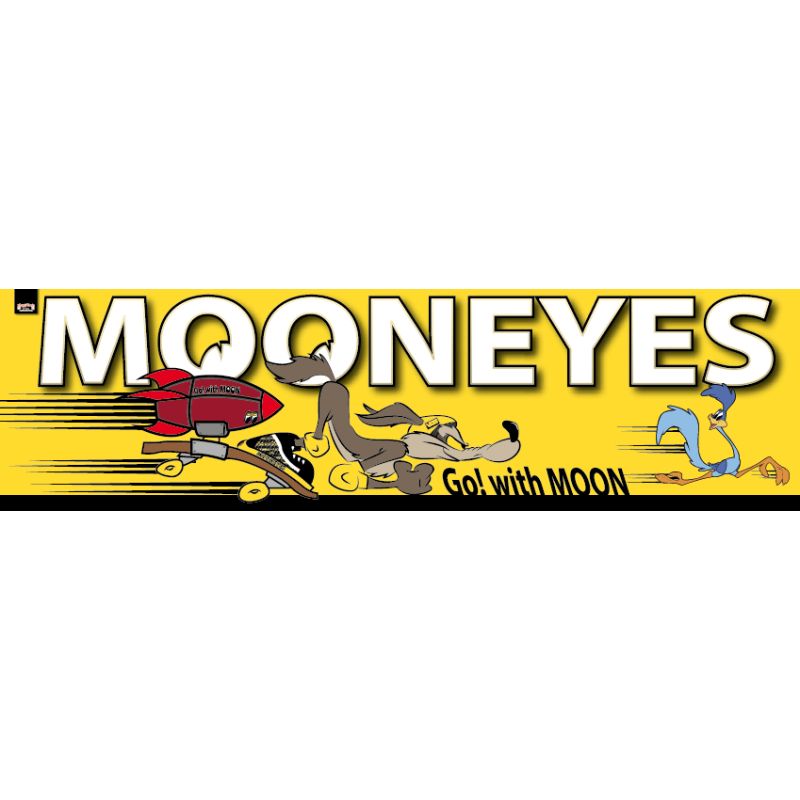 BACHE DECO : 180X40 : MOONEYES VS BEEP BEEP ET COYOTE