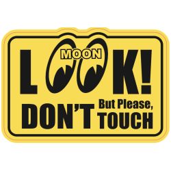 AUTOCOLLANT : LOOK BUT DON'T TOUCH MOONEYES