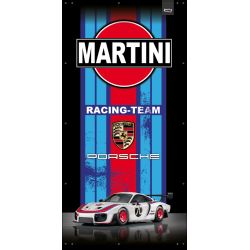 ENSEIGNE LUMINEUSE : RECTANGLE 100X50CM LED - PORSCHE MARTINI HAUUTEUR
