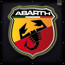 ENSEIGNE LUMINEUSE : 50X50 CM ABARTH