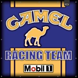ENSEIGNE LUMINEUSE : 50X50 CM CAMEL RACING TEAM JAUNE