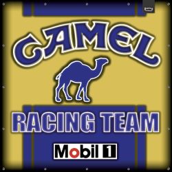 ENSEIGNE LUMINEUSE : 50X50 CM CAMEL RACING TEAM JAUNE