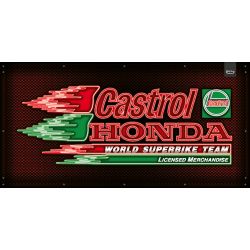 ENSEIGNE LUMINEUSE : RECTANGLE 100X50CM LED - CASTROL HONDA
