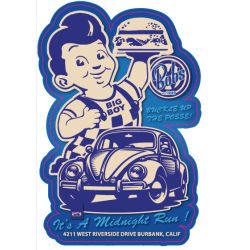 AUTOCOLLANT BIG BOY : BIG BOY CAR VW COX