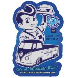 AUTOCOLLANT BIG BOY : BIG BOY CAR VW SPLIT