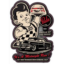 AUTOCOLLANT BIG BOY : BIG BOY CAR NOIR/ROUGE