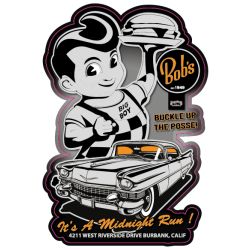 AUTOCOLLANT BIG BOY : BIG BOY CAR NOIR/ORANGE