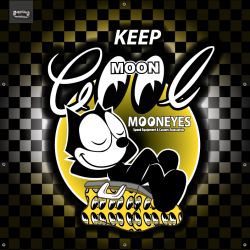 ENSEIGNE LUMINEUSE : 50X50 CM MOONEYES VX FELIX THE CAT "COOOL"
