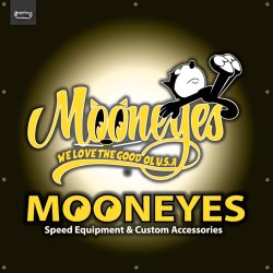ENSEIGNE LUMINEUSE : 50X50 CM MOONEYES VX FELIX THE CAT "SLEEP"