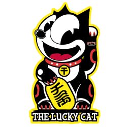AUTOCOLLANT BIG BOY : THE LUCKY CAT FELIX