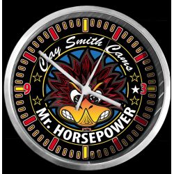PENDULE CUSTOM : CLAY SMITH MR HORSEPOWER ROND BCK