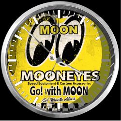PENDULE CUSTOM : MOONEYES DIRTY CHECKER