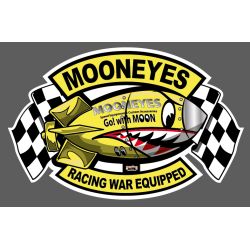 AUTOCOLLANT MOONEYES : GO! RACING WAR EQUIPPED