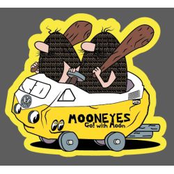 AUTOCOLLANT AUTO : Les Fous du volant : BOULDER MOBILE MOONEYES