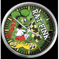 PENDULE CUSTOM : RAT FINK CROSS MICKEY MOUSSE MOONEYES