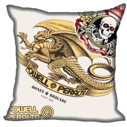 COUSSIN SKATE : POWELL OLD DRAGON BLANC/GOLD